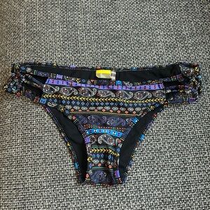 Colorful peekaboo bikini bottoms